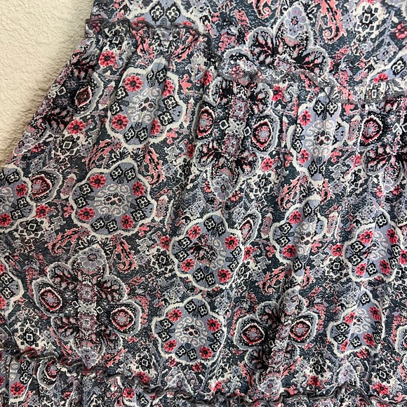 Drew Navy Medallion Maxi Dress Womens Small Multicolor Flowing Halter NWT - Picture 6 of 9